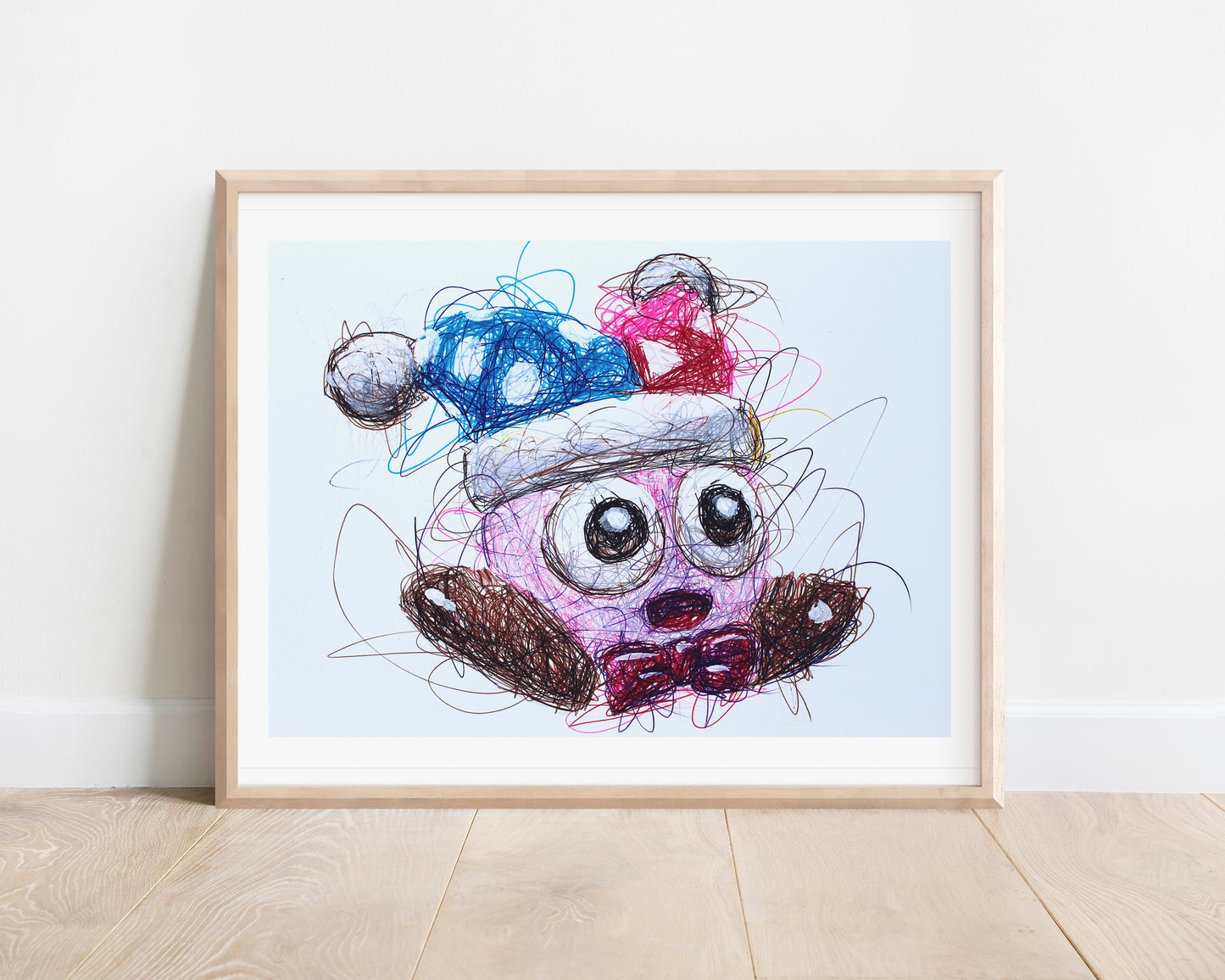 Marx Scribble Ballpoint Pen Scribble Art Print