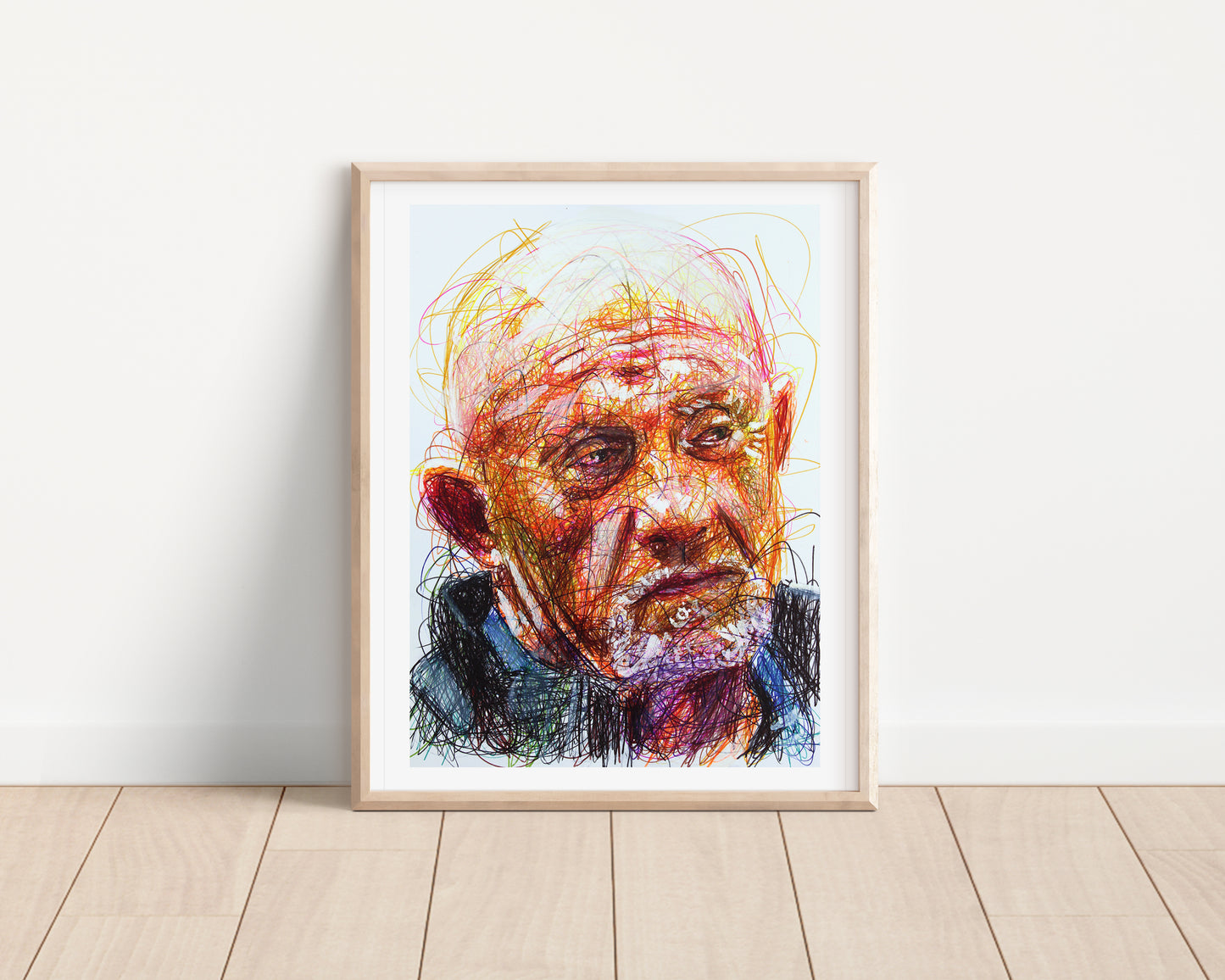 Mike Ehrmantraut Ballpoint Pen Scribble Print