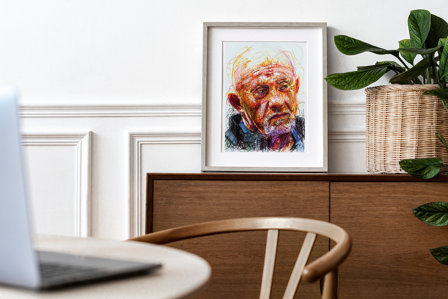 Mike Ehrmantraut Ballpoint Pen Scribble Print