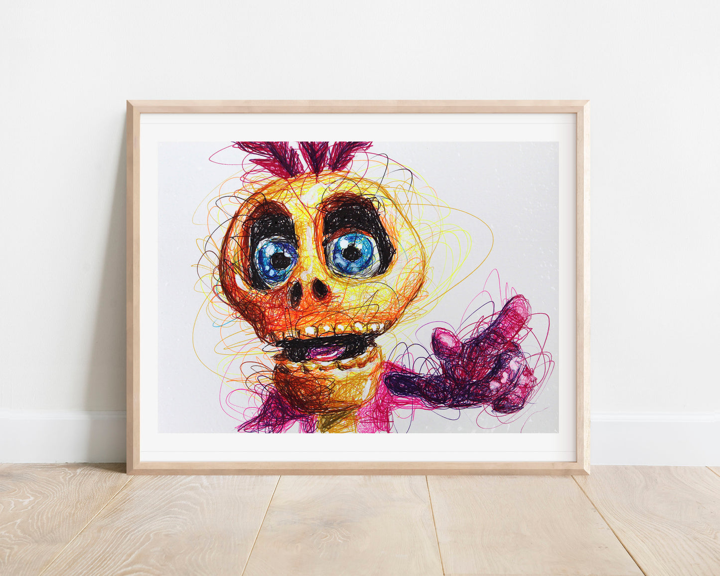 Mumbo Jumbo Ballpoint Pen Scribble Art Print