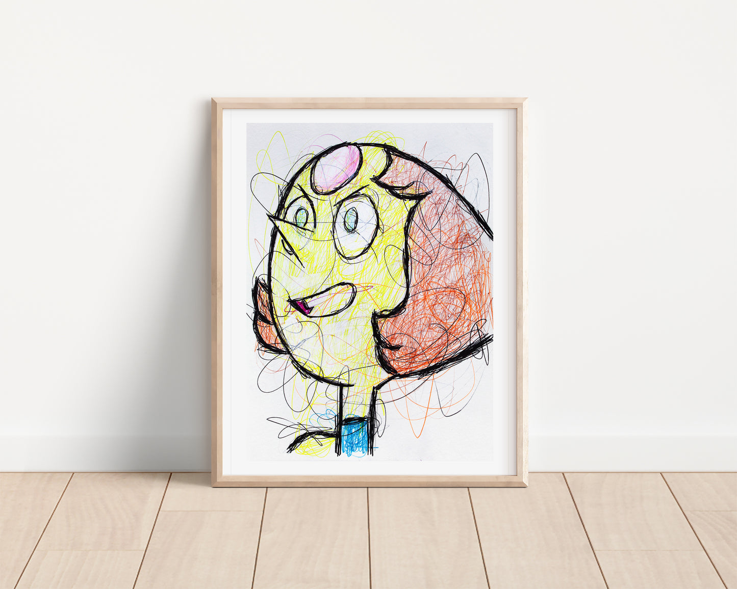Pearl Ballpoint Pen Scribble Art Print
