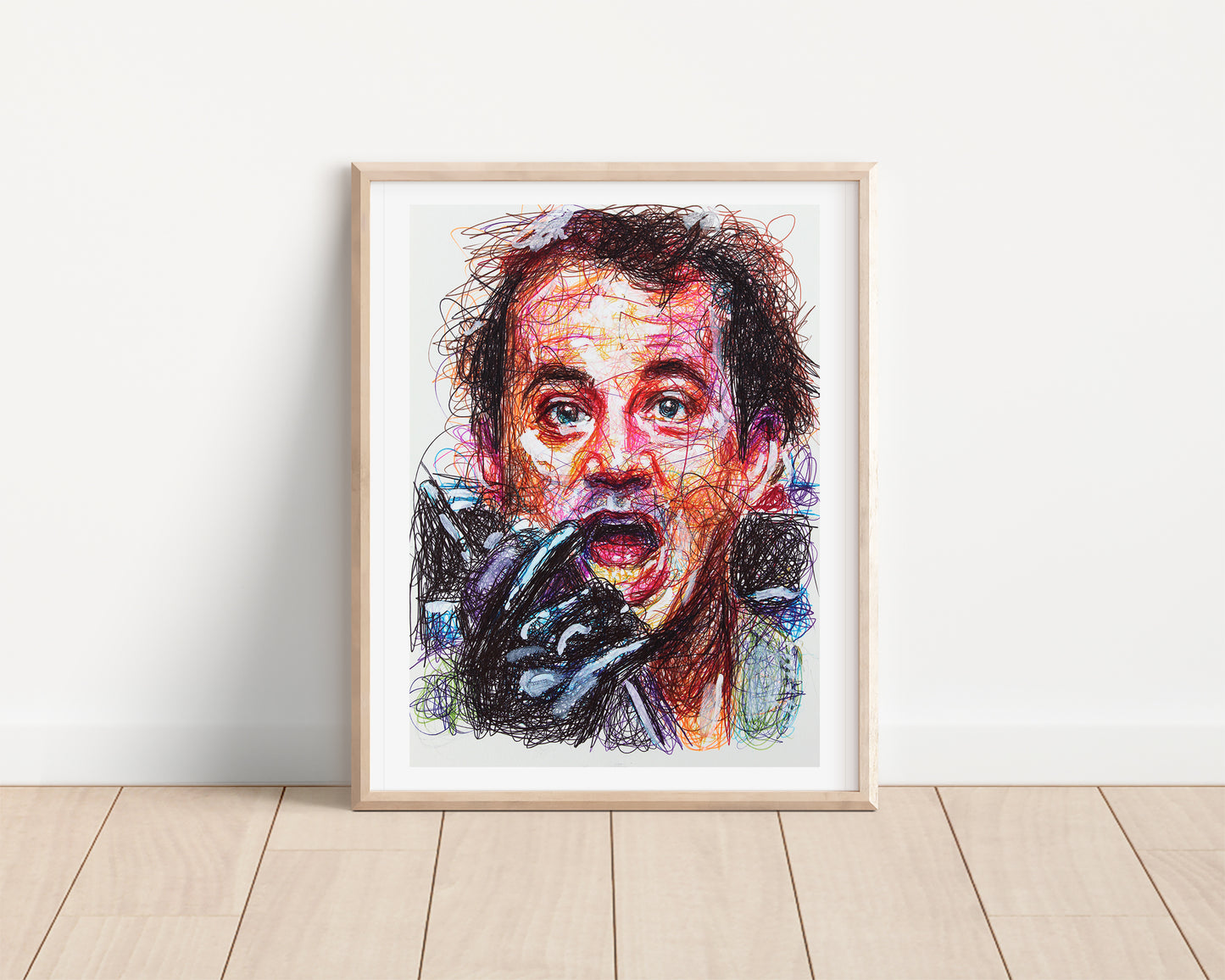 Peter Veckman Ballpoint Pen Scribble Art Print