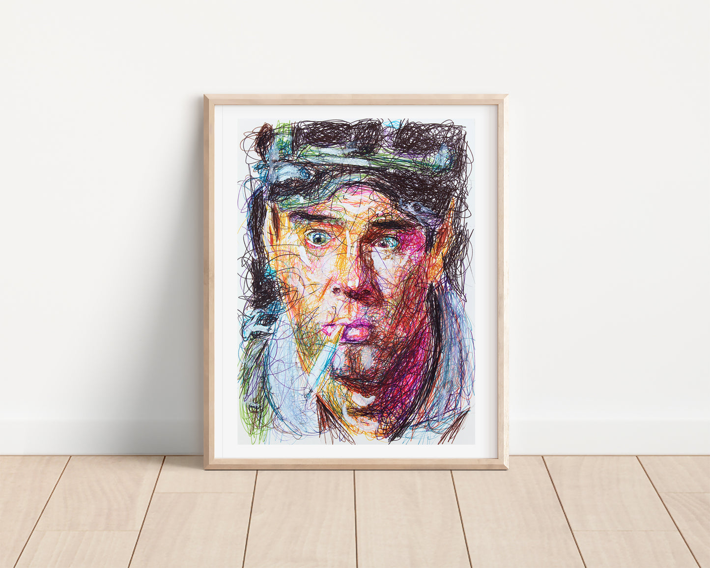 Ray Stanz Ballpoint Pen Scribble Art Print