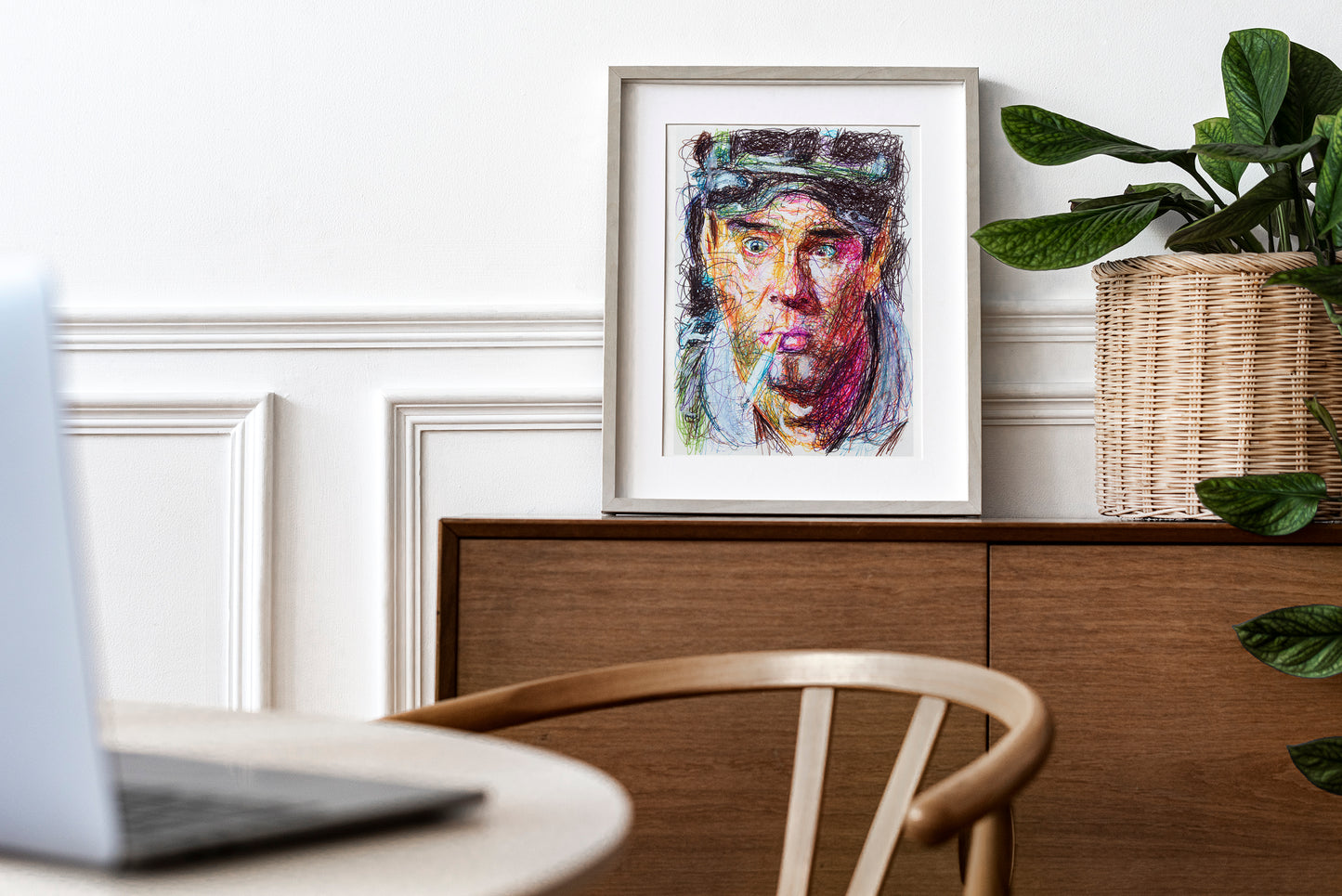 Ray Stanz Ballpoint Pen Scribble Art Print