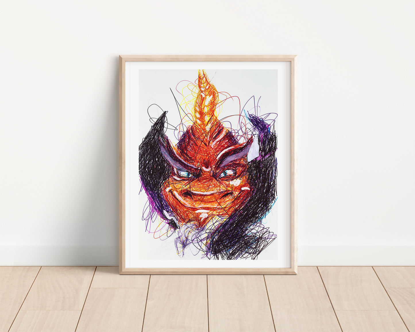 Ripto Ballpoint Pen Scribble Art Print