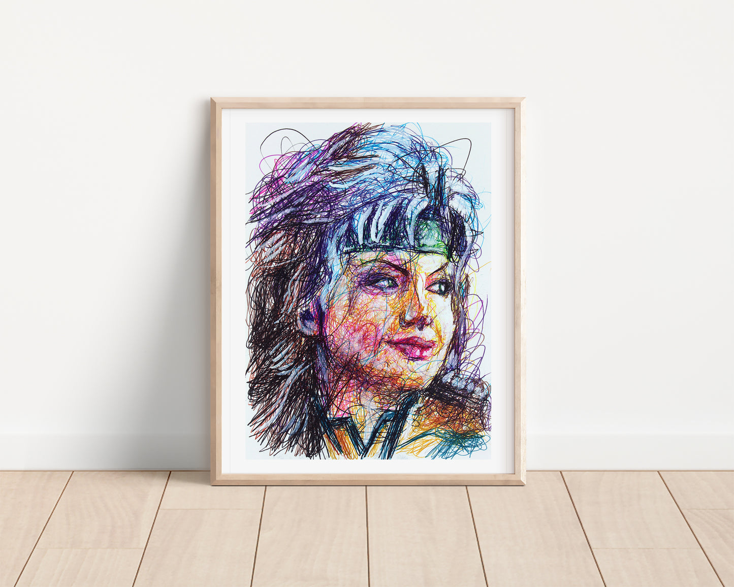 Rogue Ballpoint Pen Scribble Art Print