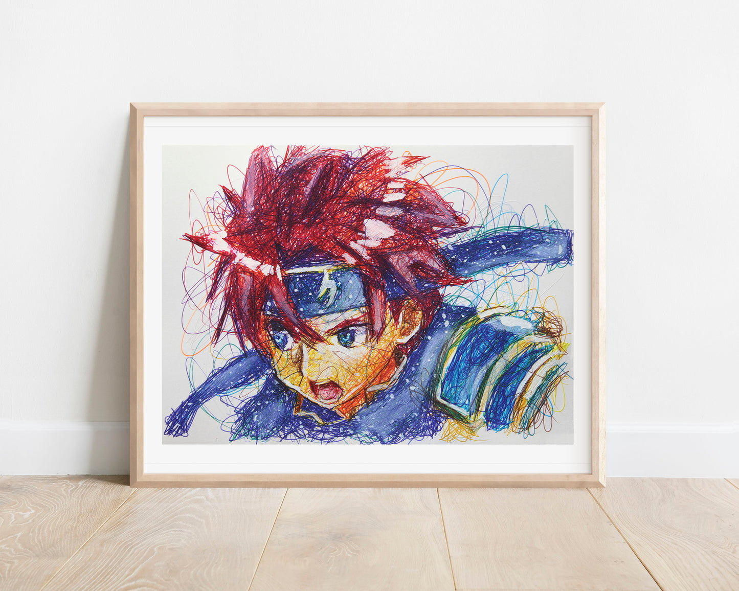 Roy Ballpoint Pen Scribble Art Print