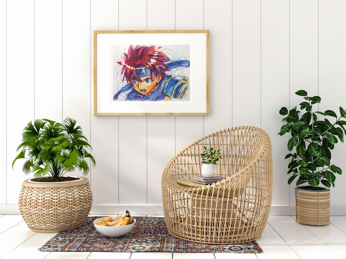 Roy Ballpoint Pen Scribble Art Print