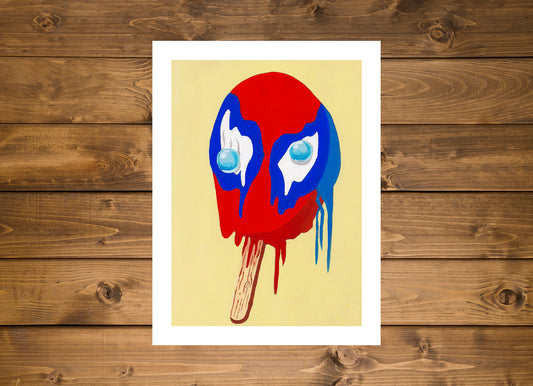 Popsicle Spiderman Art Print