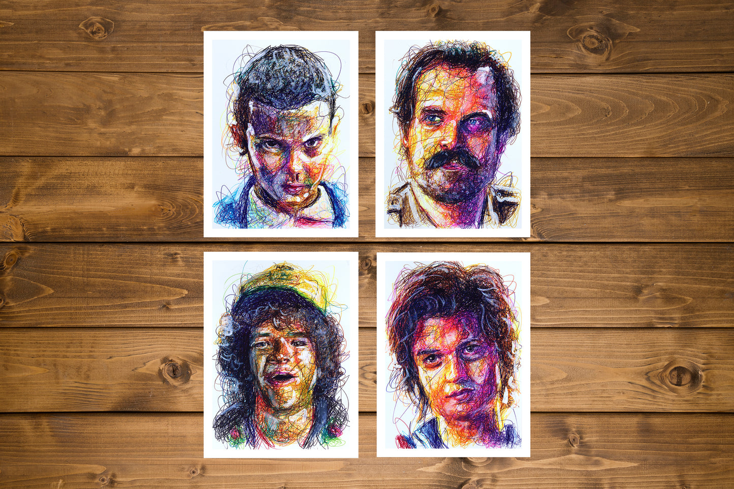 Stranger Things Ballpoint Pen Print Set