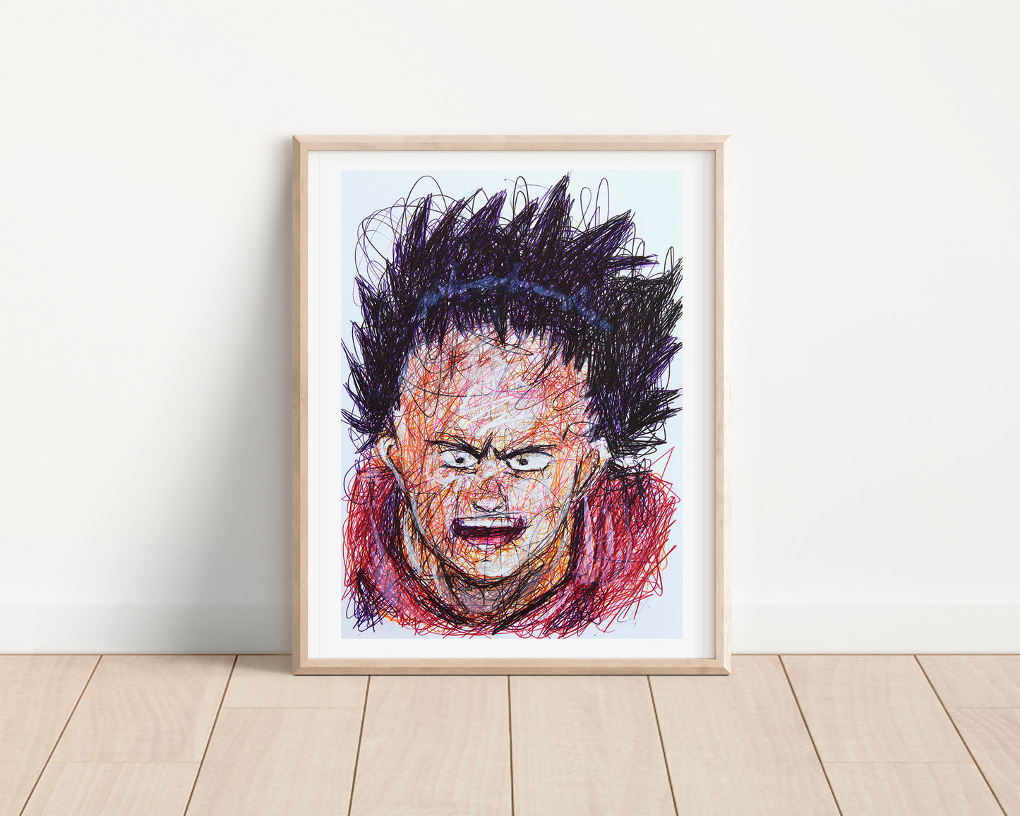 Tetsuo Ballpoint Pen Scribble Art Print