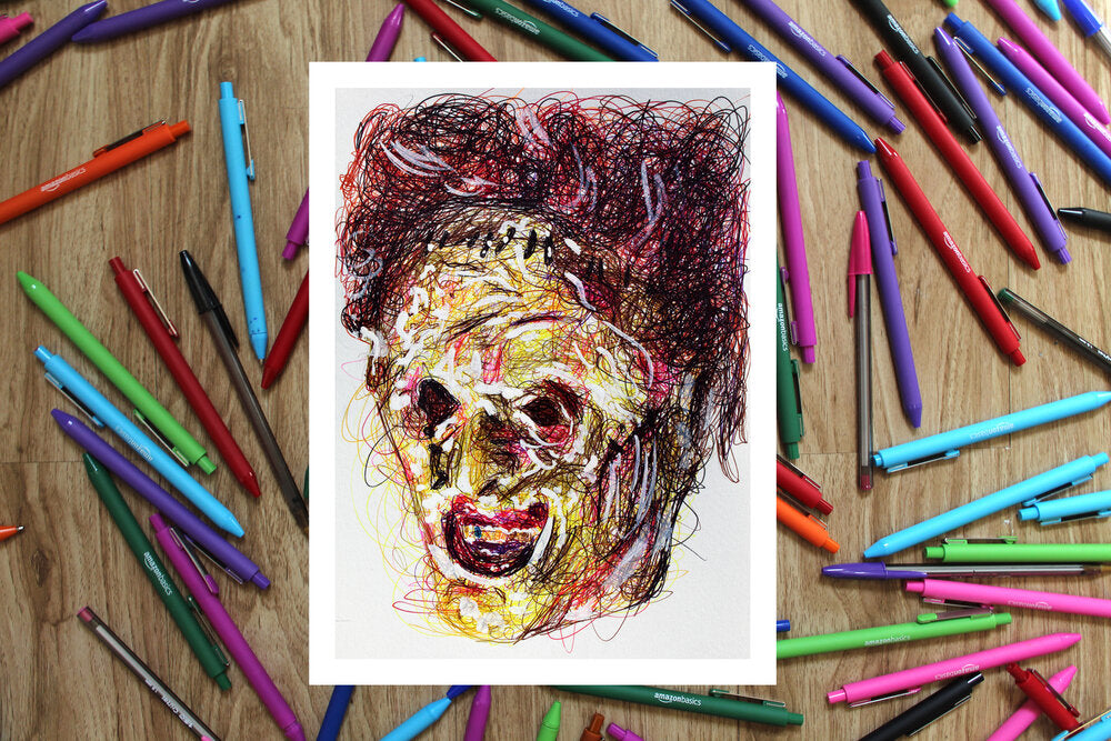 Horror Ballpoint Pen Art Print Set-Cody James by Cody