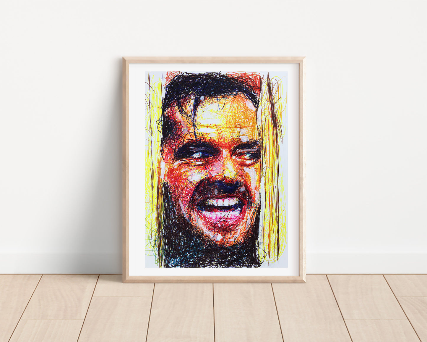 The Shining Ballpoint Pen Scribble Art Print