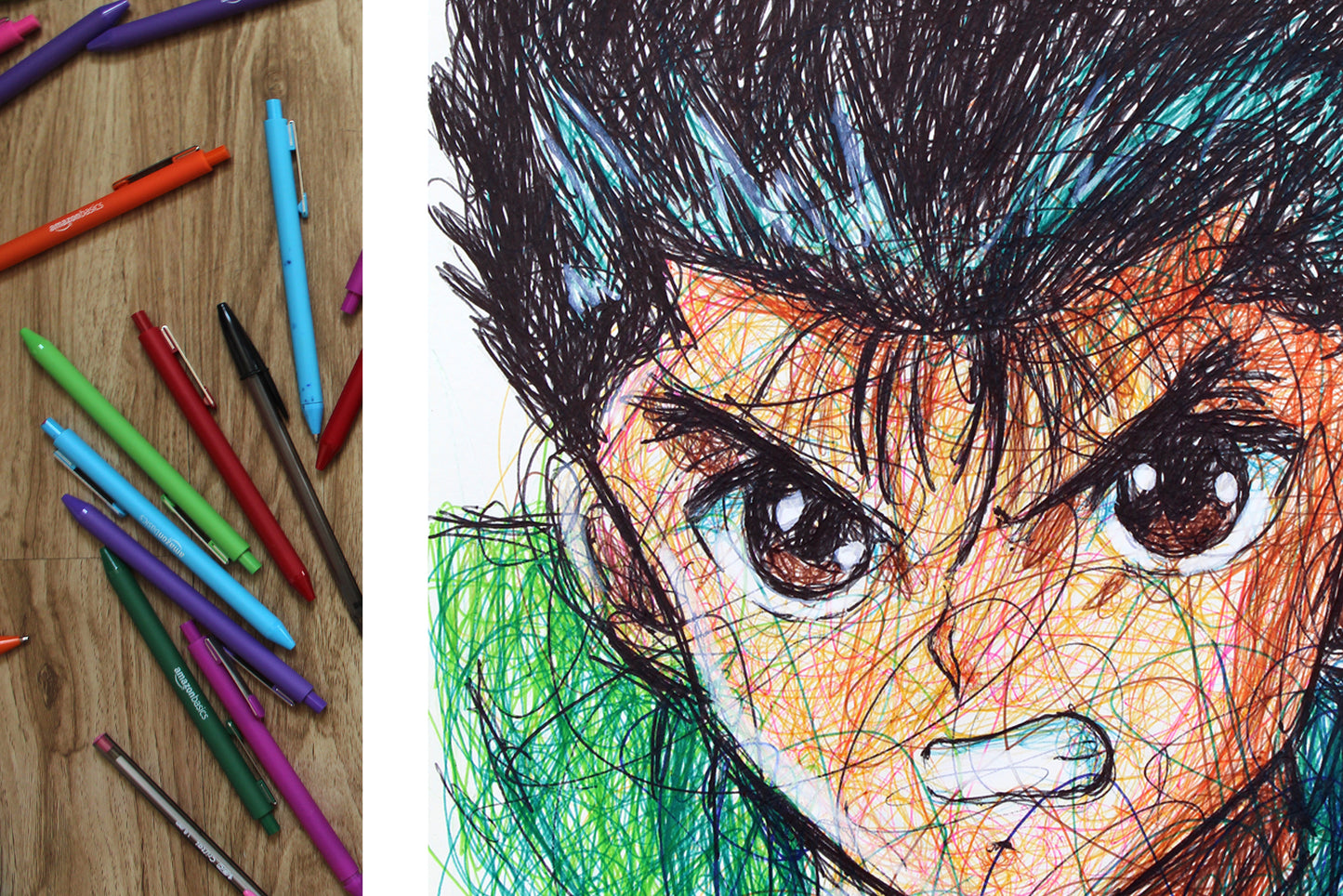 Yusuke Urameshi Ballpoint Pen Print