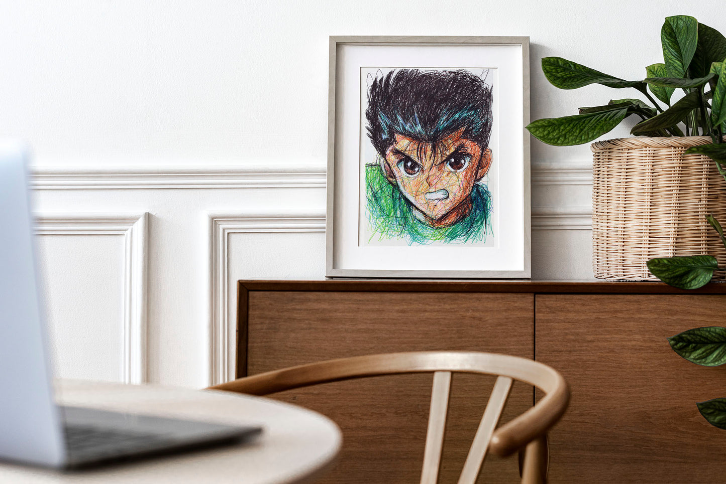 Yusuke Urameshi Ballpoint Pen Print