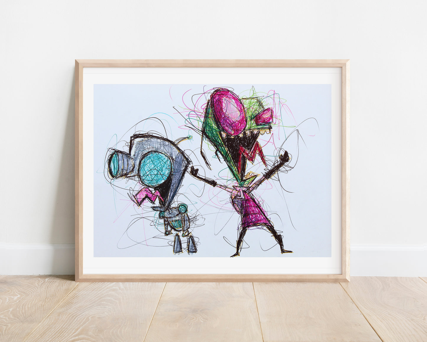 Invader Zim Ballpoint Pen Print