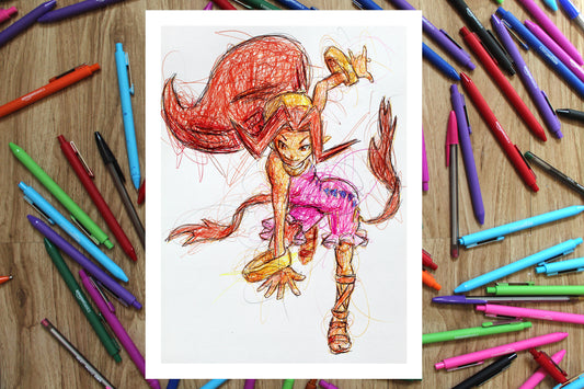 Din Ballpoint Pen Print