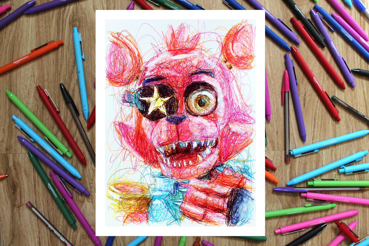 Glamrock Foxy Ballpoint Pen Print