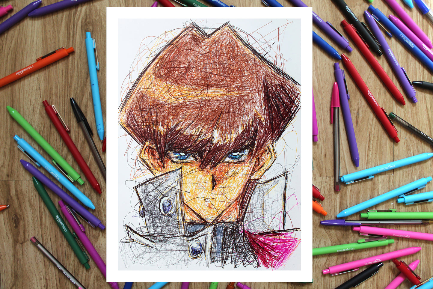 Seto Kaiba Ballpoint Pen Print