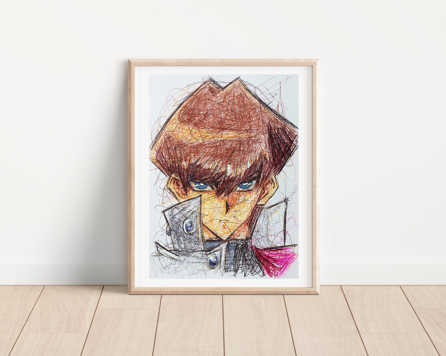 Seto Kaiba Ballpoint Pen Print