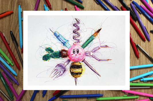 Needle 64 Kirby Ballpoint Pen Print