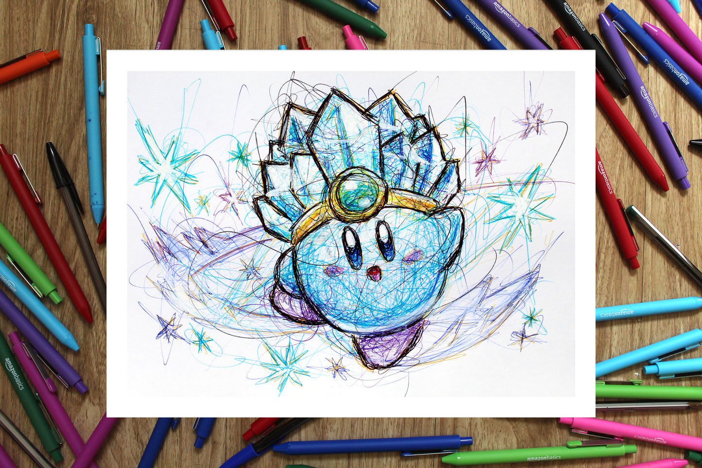 Ice Kirby Ballpoint Pen Print