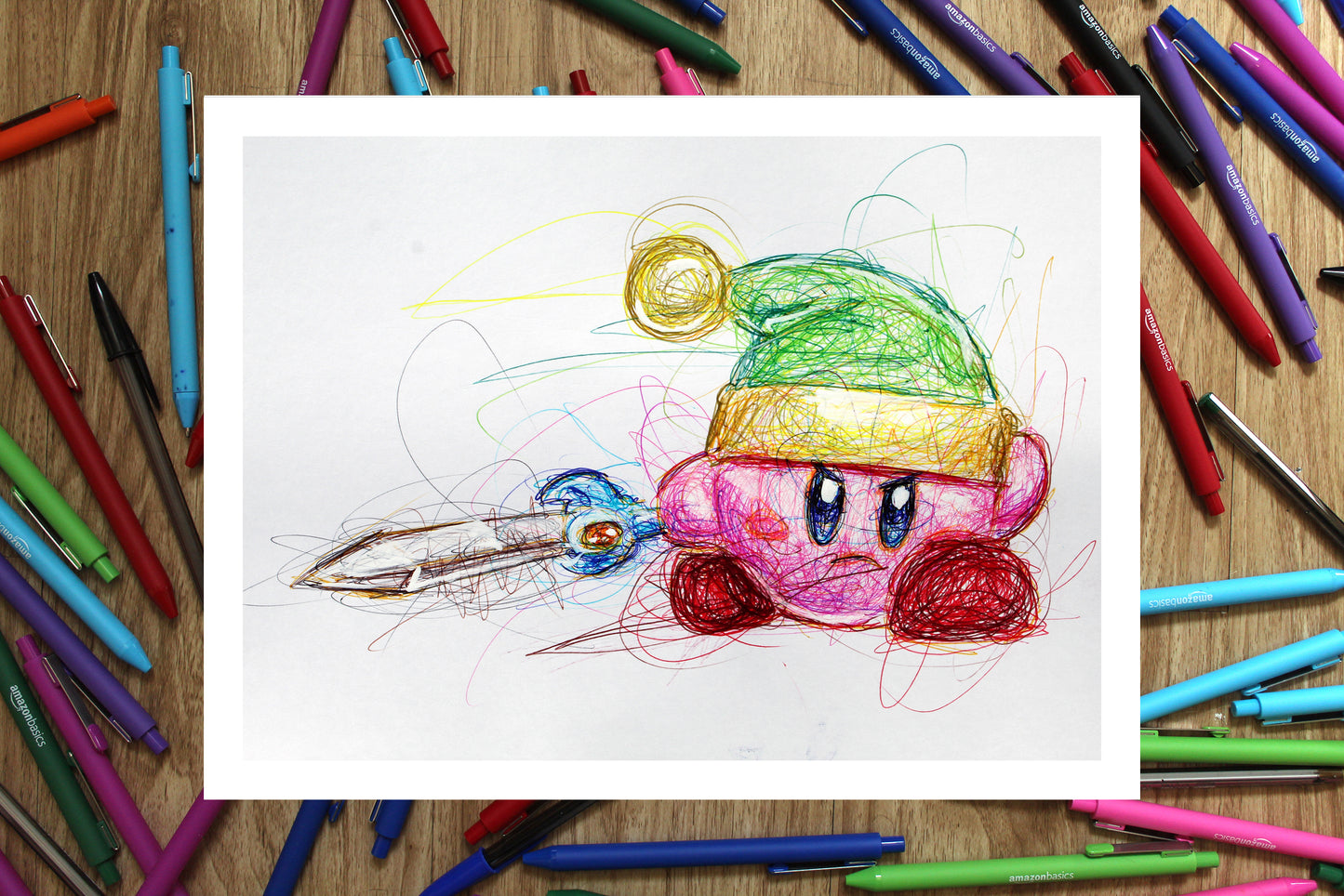 Sword Kirby Ballpoint Pen Print