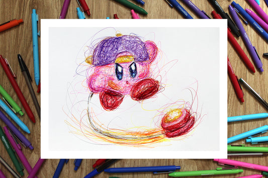 Yo-Yo Kirby Ballpoint Pen Print