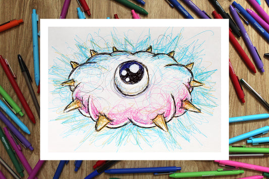 Kracko Ballpoint Pen Print