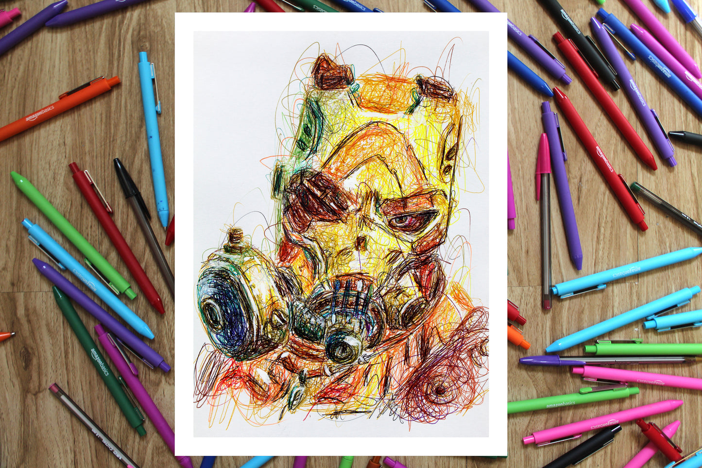 Krieg Ballpoint Pen Print