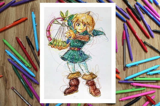 Link Oracle Of Ages Ballpoint Pen Print