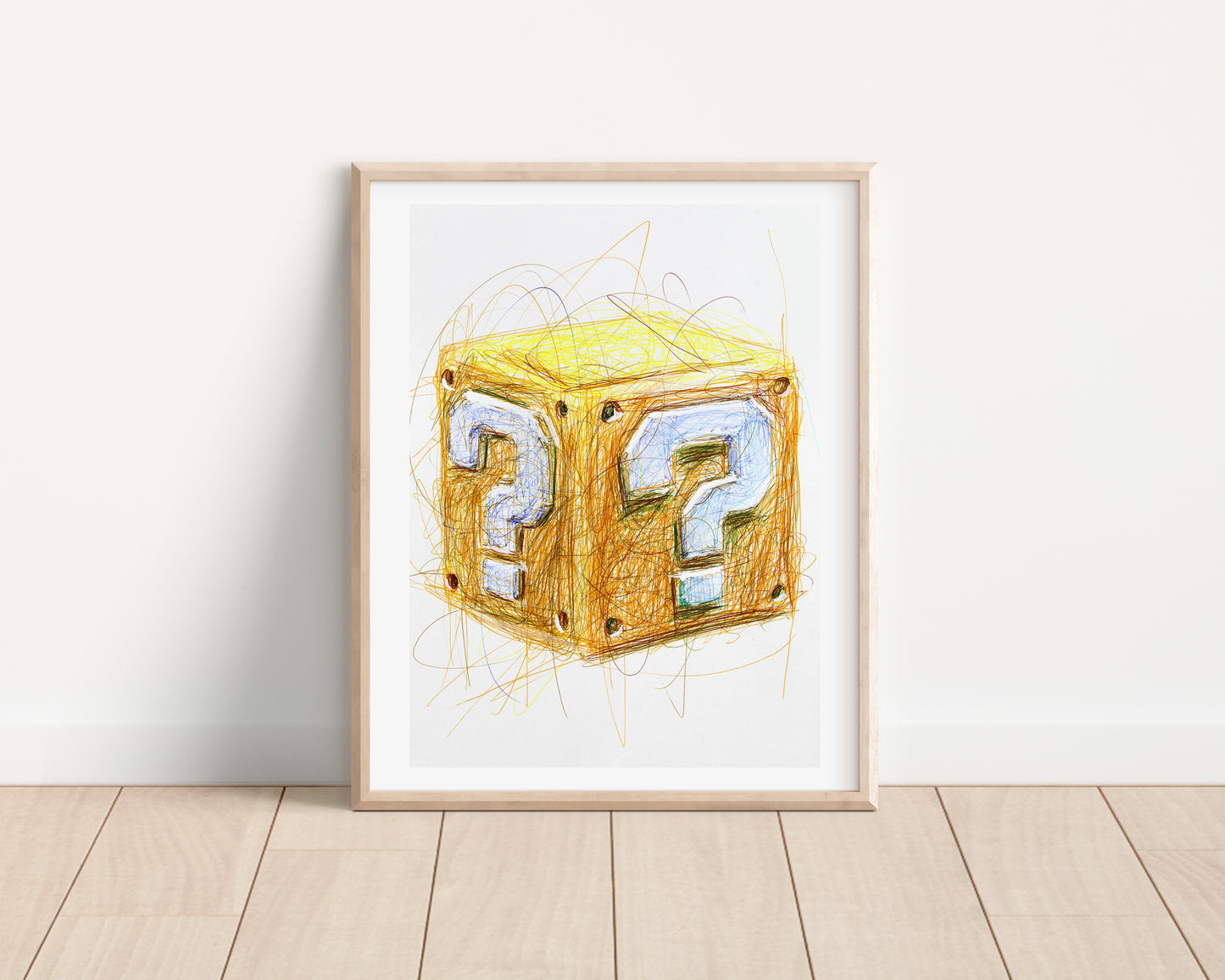 Question Block Ballpoint Pen Print