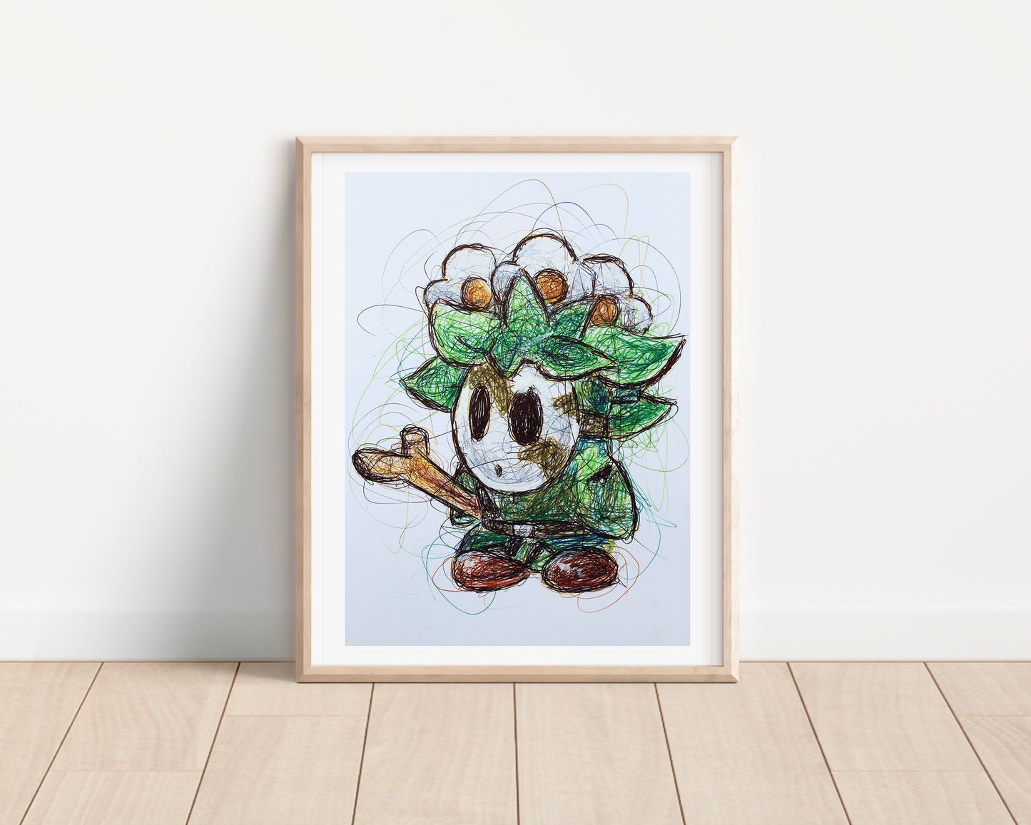 Camo Shy Guy Ballpoint Pen Print