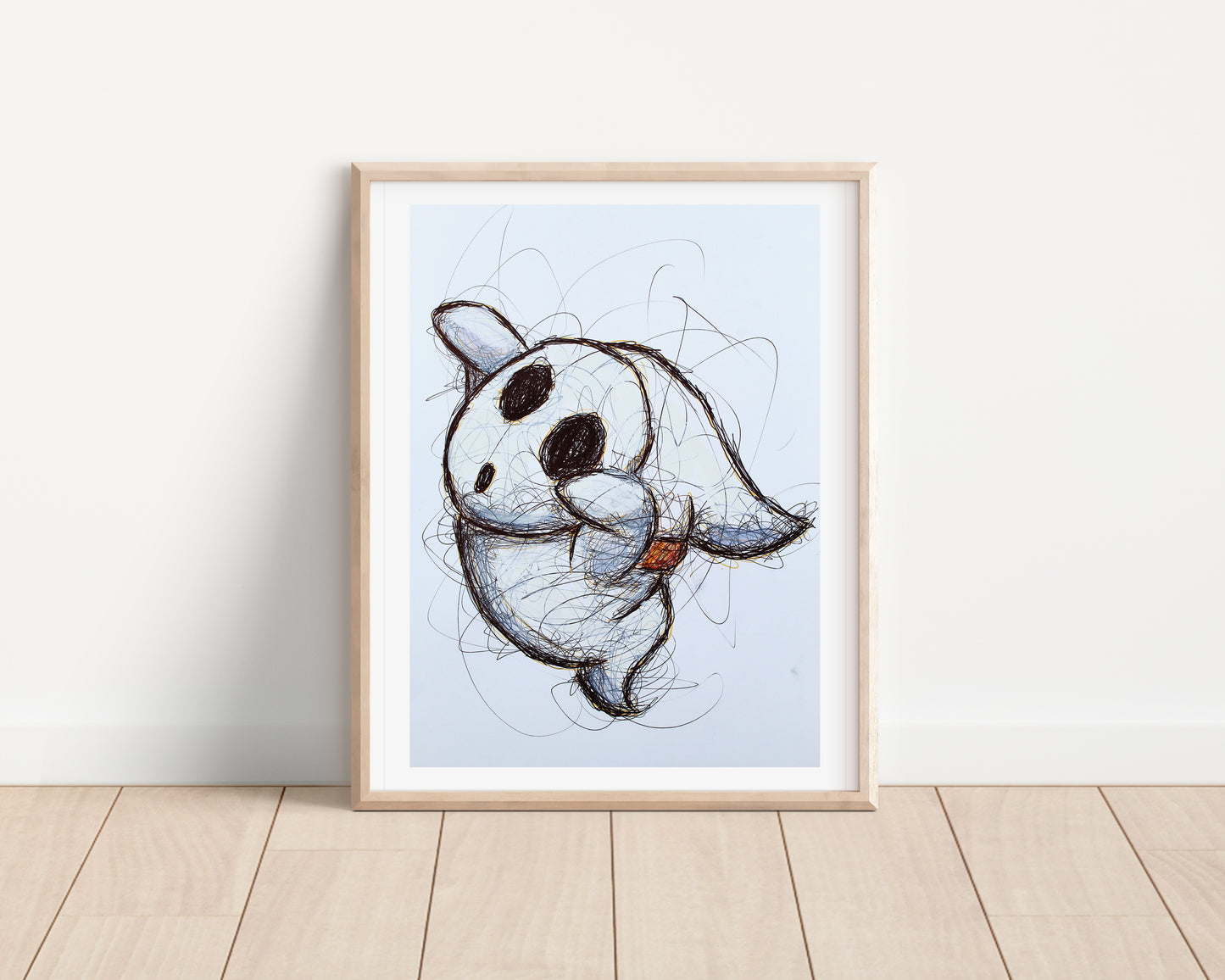 Shy Guy Ghost Ballpoint Pen Print