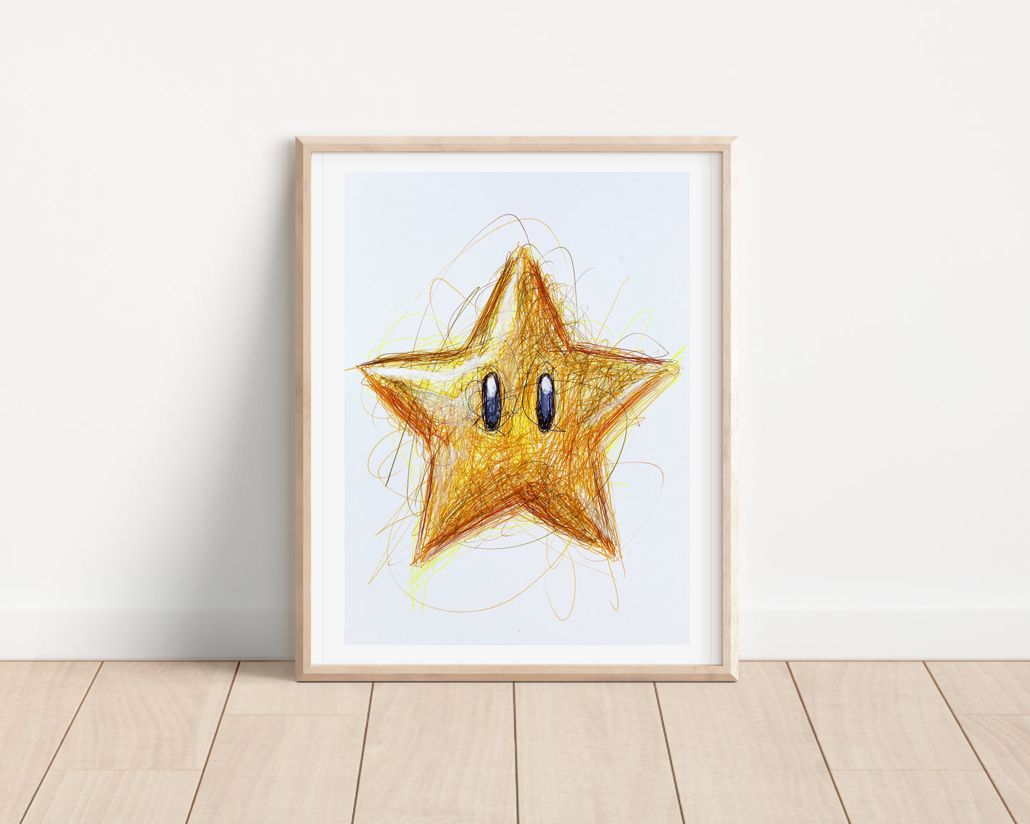 Star Power Up Ballpoint Pen Print