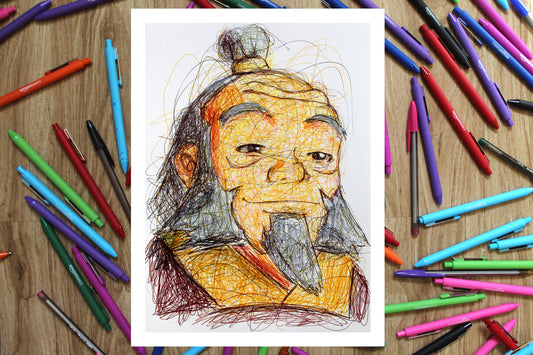 Uncle Iroh Ballpoint Pen Print