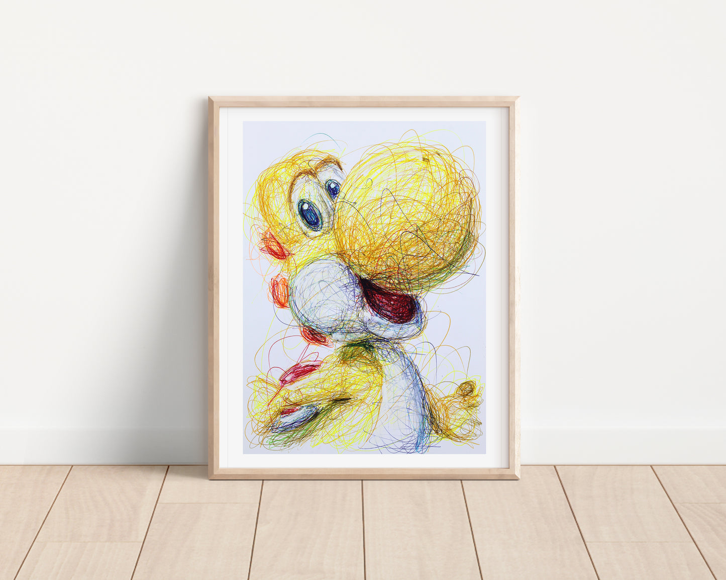 Yellow Yoshi Ballpoint Pen Print