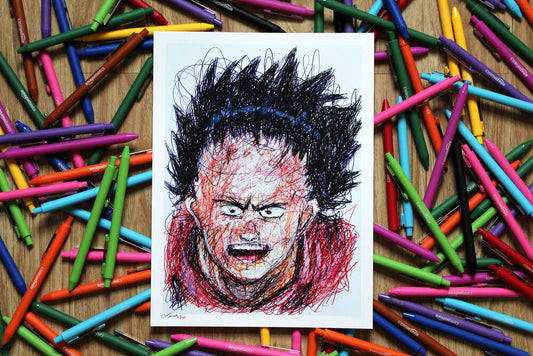 Tetsuo Ballpoint Pen Scribble Art Print-Cody James by Cody