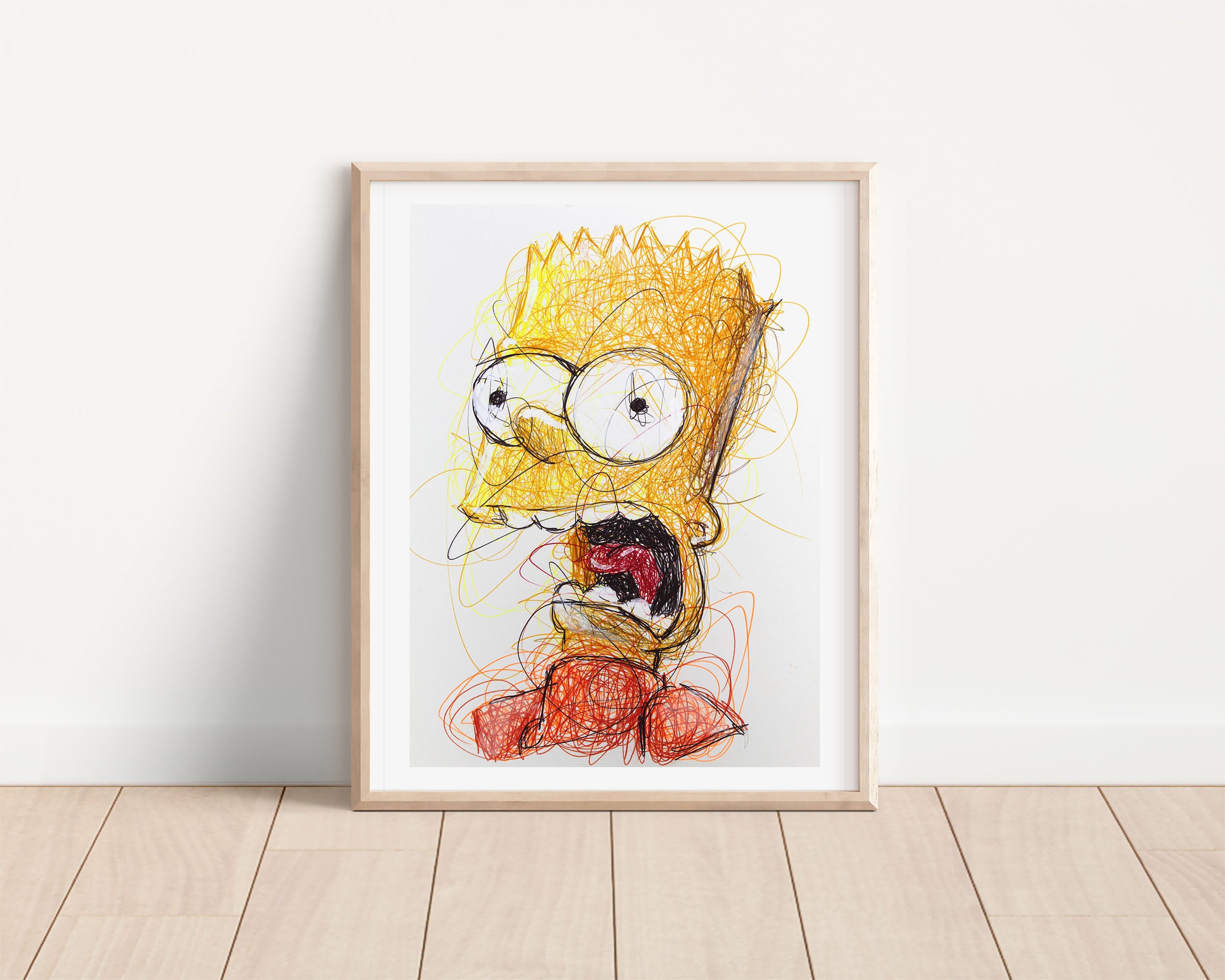 Bart Simpson popular painting