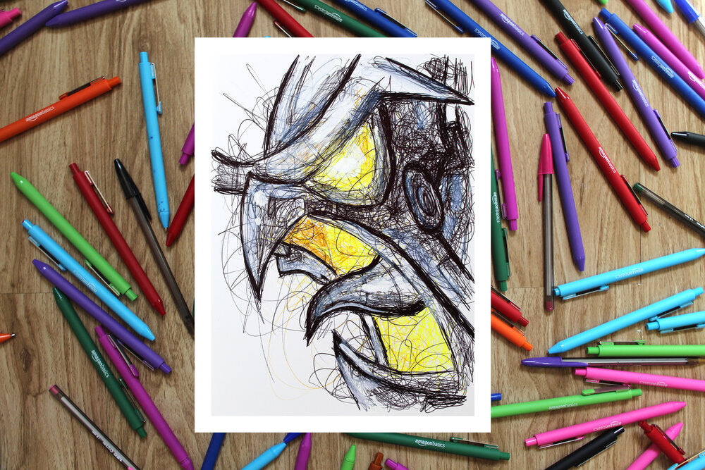 Sly Cooper Bosses Ballpoint Pen Art Print Set-Cody James by Cody