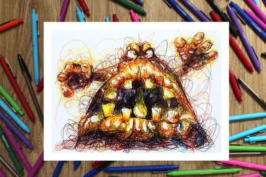 Great Mighty Poo Ballpoint Pen Art Print-Cody James by Cody