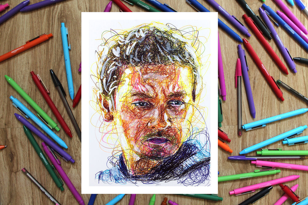 Avengers Ballpoint Pen Art Print Set-Cody James by Cody