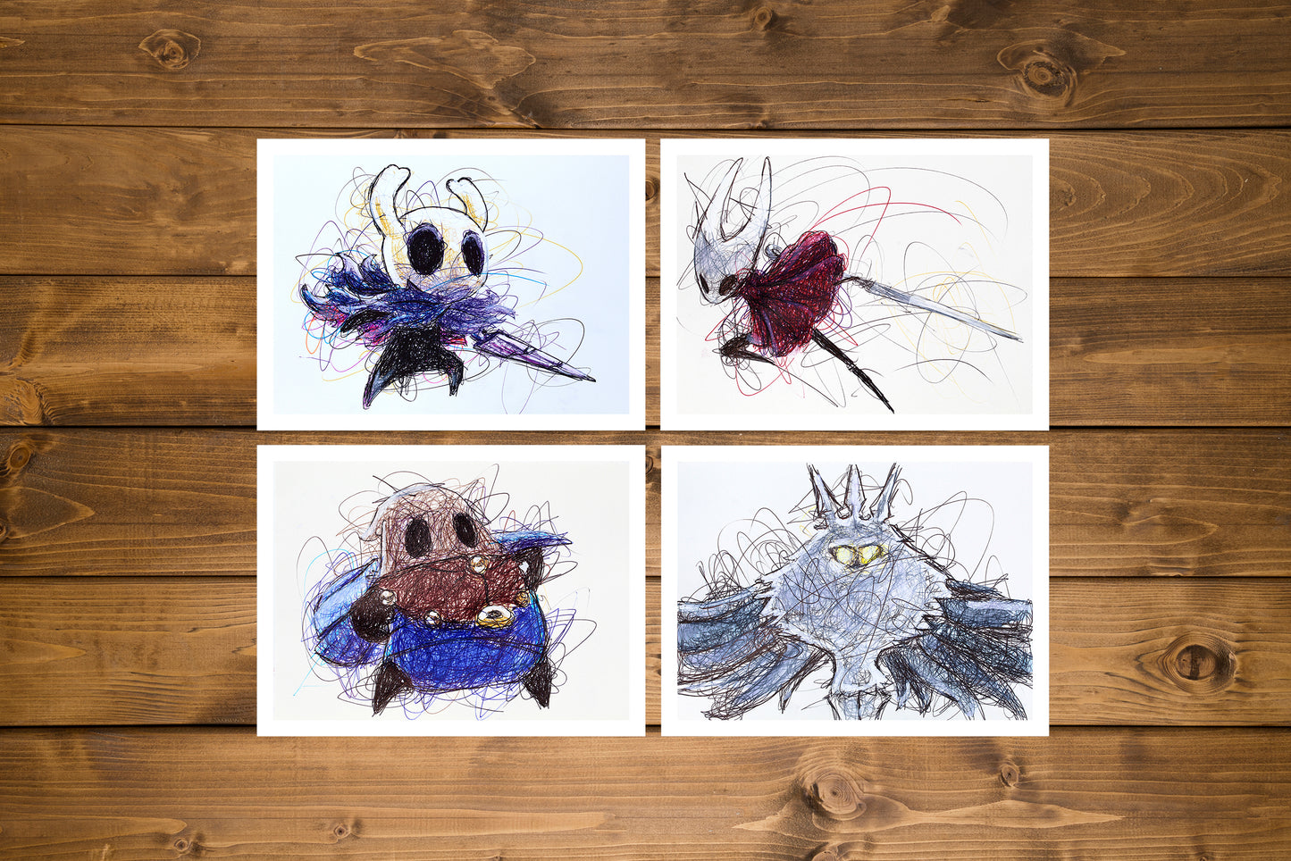 Hollow Knight Ballpoint Pen Print Set