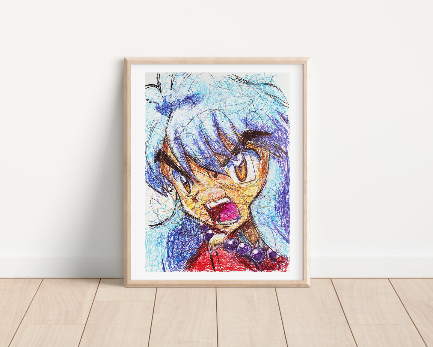 Inuyasha Ballpoint Pen Print