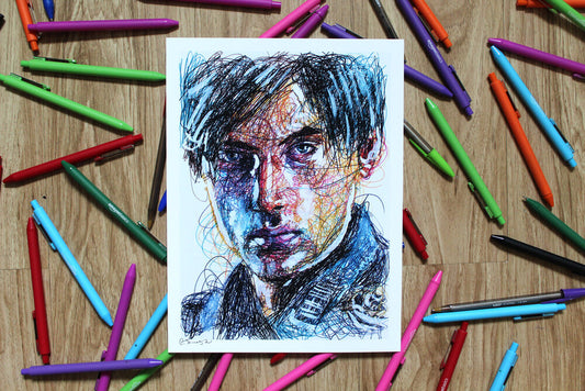Leon S. Kennedy Scribble Print-Cody James by Cody