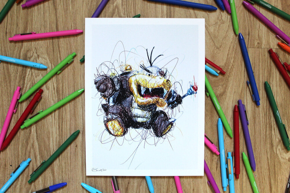 Teen Titans Ballpoint Pen Art Print Set – Cody James by Cody