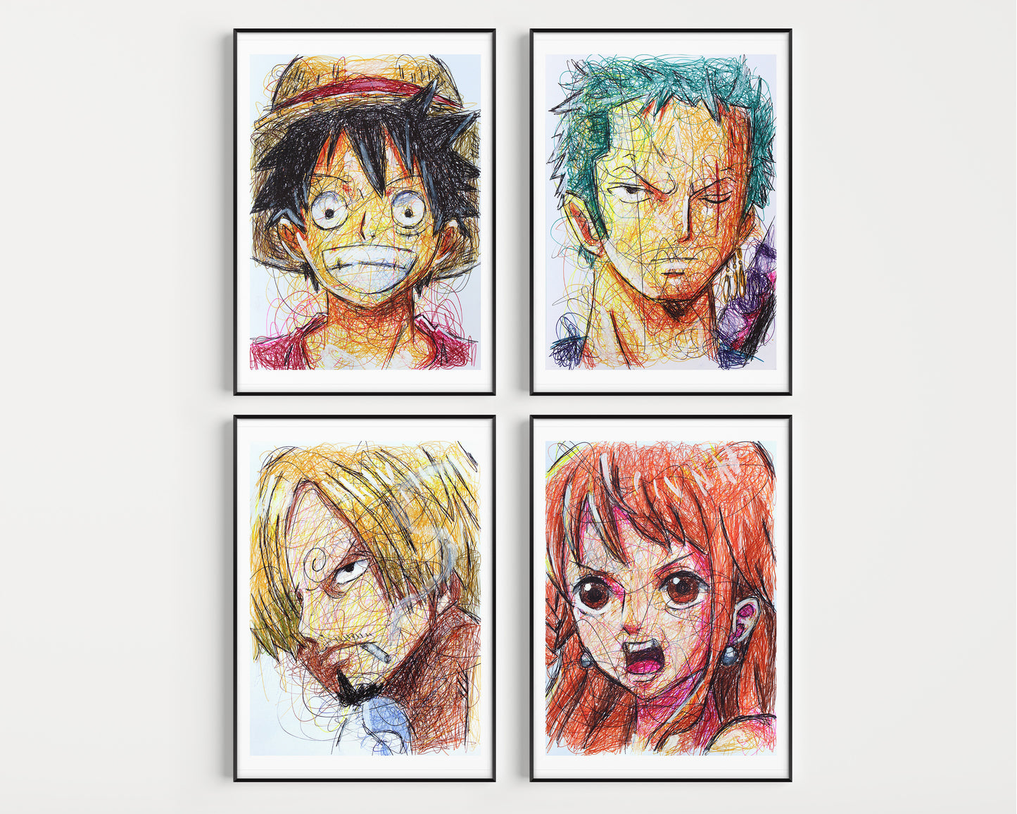 One Piece Fanart Print Set