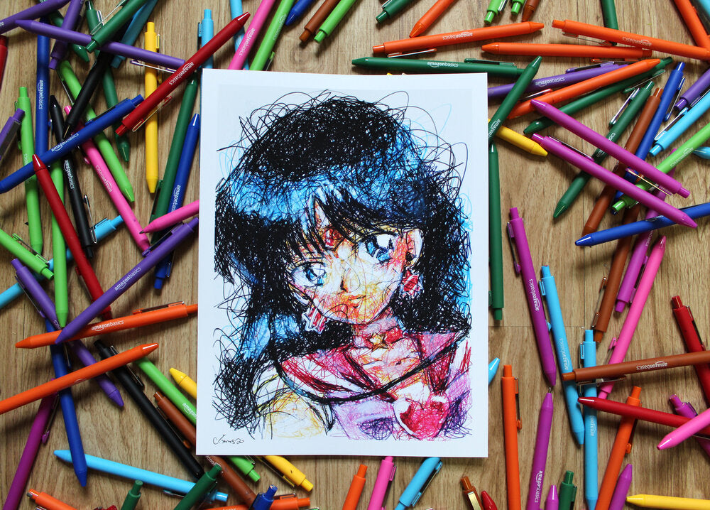 Teen Titans Ballpoint Pen Art Print Set – Cody James by Cody