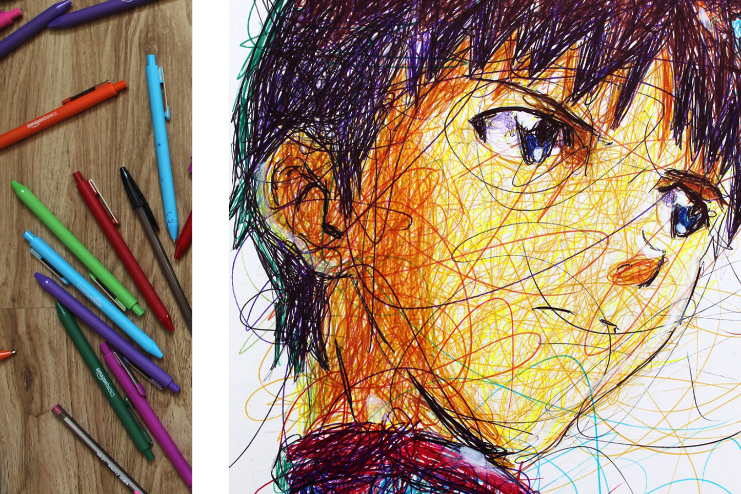 Shinji Ikari Ballpoint Pen Print