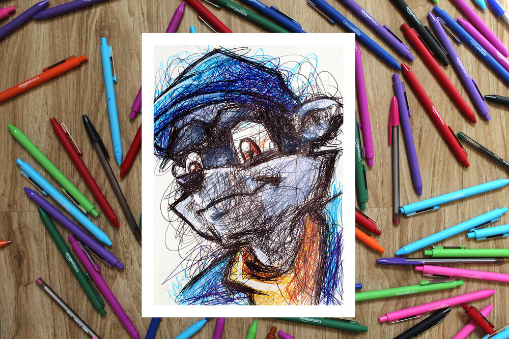 Sly Cooper COMPLETE Ballpoint Pen Art Print Set-Cody James by Cody